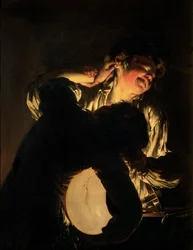 Two Boys Fighting over a Bladder, c.1767-70